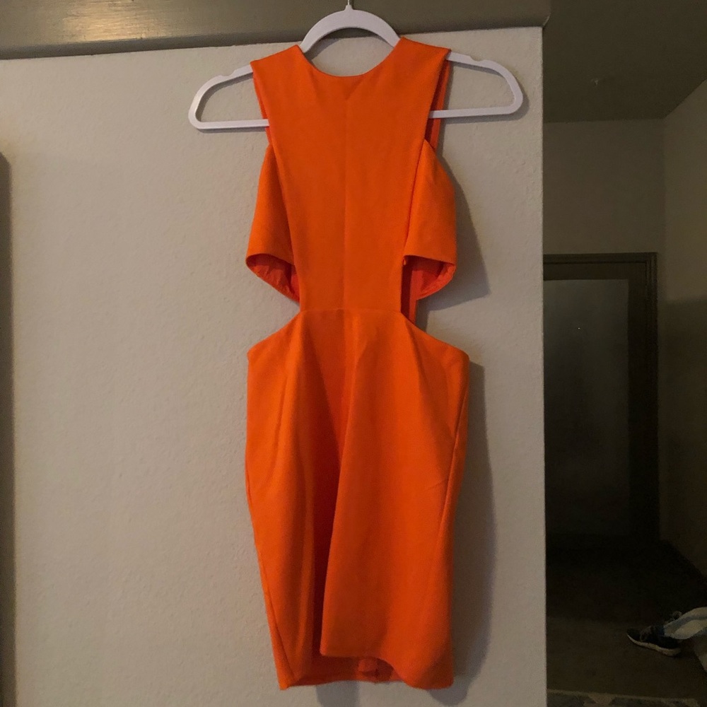 Orange Bebe dress